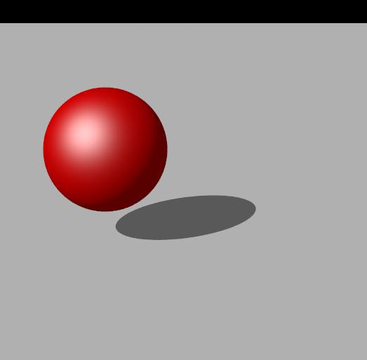 Skuggor a) b) Figur 6 a): Skuggans position ger intrycket av att sfären befinner sig nära underlaget.