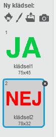 Uppdrag 9. Ja eller nej Gör en ny sprajt, välj att rita själv.