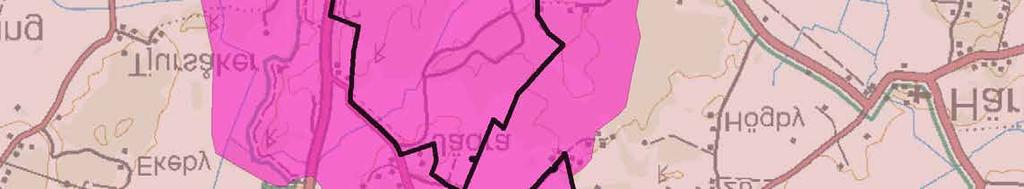 kommun - Uppsala län De rosa områdena i kartan markerar
