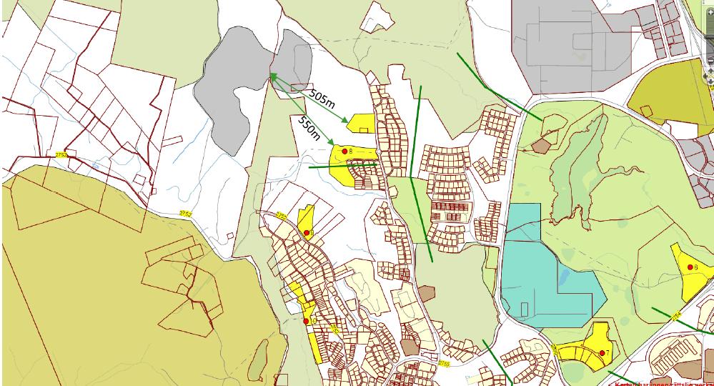 Översiktsplan och expansionsmöjligheter Hänsyn tas till intilliggande naturreservat, natura 2000, höga kulturvärden mm. Gulmarkerade områden är planerade nya bostadsområden.
