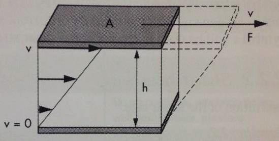 Figur 2-18: Two-platesmodellen (Mezger, 2011) Skjuvspänning beräknas enligt ekvation (2-4) och är skjuvkraft per ytenhet.