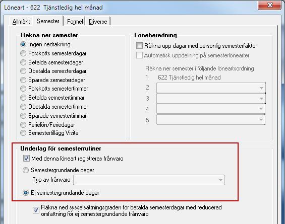 Sista rutan, Intjänade semesterdagar, beräknar semesterskulden enligt en semestergrundande anställningstid på 366 dagar (skottår) och Intjänade semesterdagar blir därmed 25 dagar vilket motsvarar