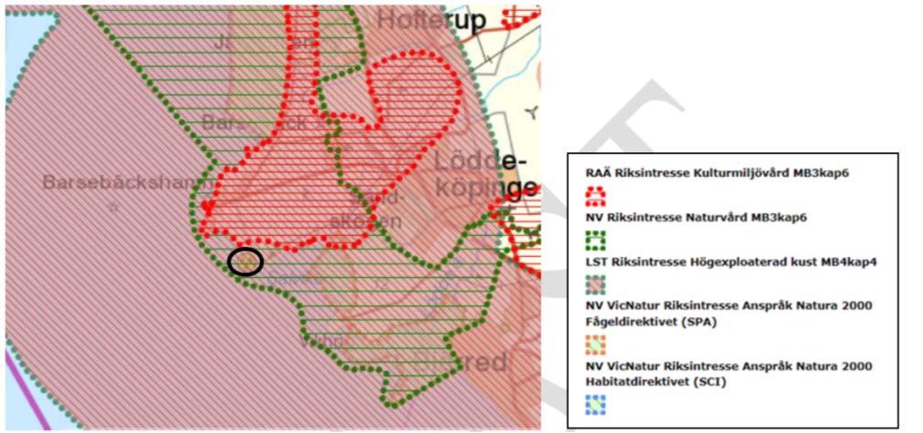 Kävlinge är en utpräglad jordbrukskommun med relativt gles bebyggelse och stora delar anlagd åkermark. Barsebäcksverkets närområde består i huvudsak av jordbruksmark med några enstaka boende.