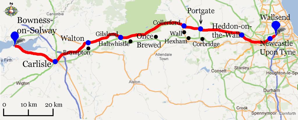 Hadrian s Wall Path, Newcastle Bowness-on-Solway, 8 nätter 6(6) Särskilda resevillkor För resor förmedlade av Vandra gäller Allmänna villkor för paketresor. Dessutom gäller Särskilda villkor.