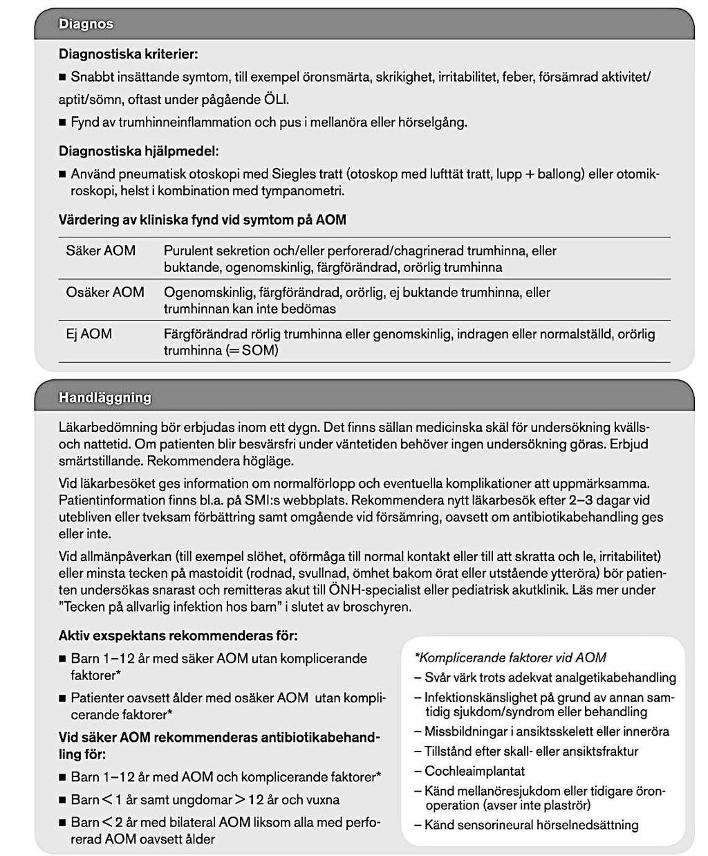 Figur 2: AOM diagnoskriterier och