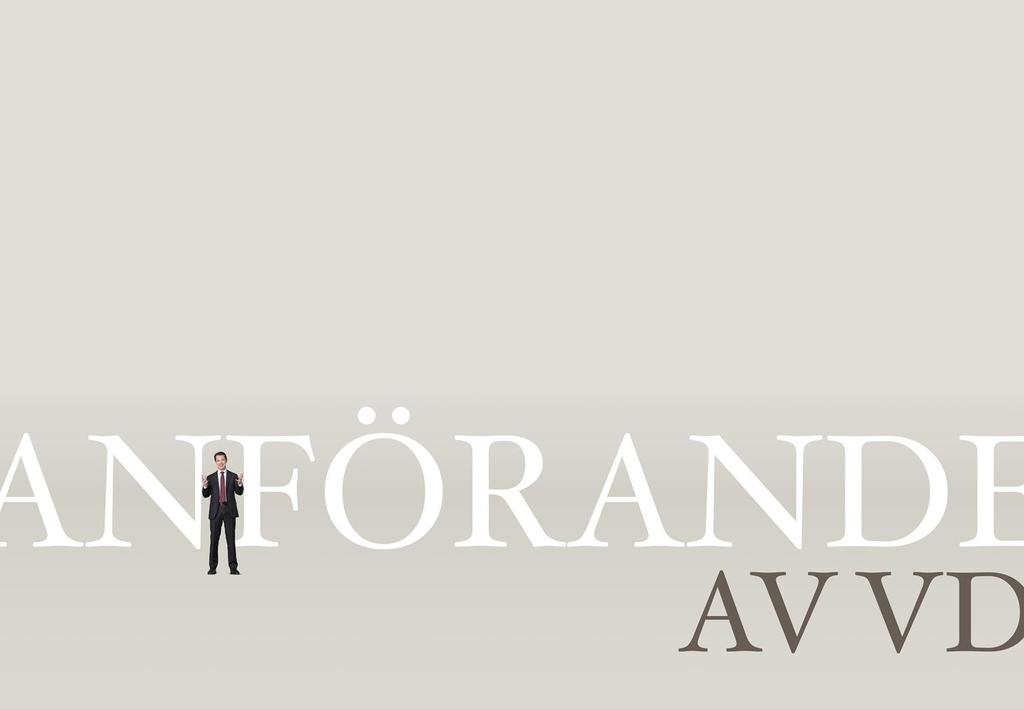 Anförande av VD