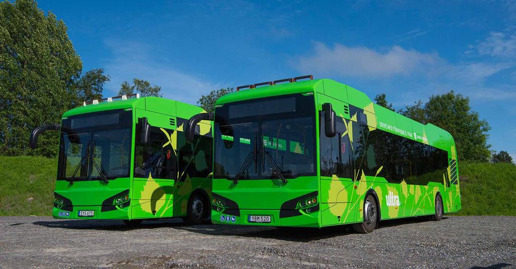 HYBRICON I KORTHET Hybricon är en modern busstillverkare som enbart arbetar med hållbara kollektivtrafiksystem.