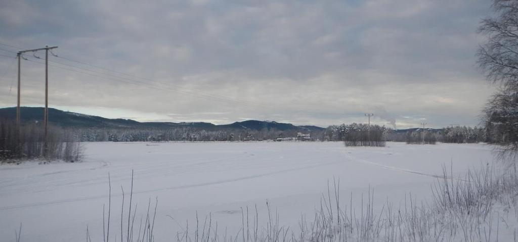 Figur 5. Befintlig ledningssträckning på holmar i Österdalälven vid Älvdalen. 3.