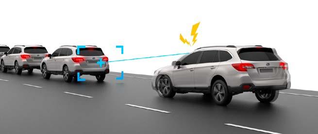 Systemet anpassar motorgång, kraftöverföring och inbromsning i förhållande till trafiken inom ett brett register (från 0 km/h till 180 km/h).