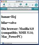 media>cat test2.php <html> <head> <title>php-test</title> </head> <body> <h1>banan=<?php print $_REQUEST[ banan ];?></h1> <h1>bilar=<?