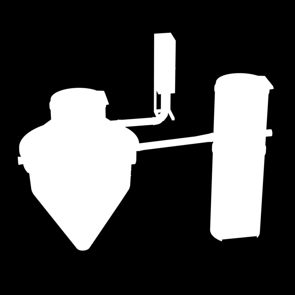 Styrskåp Styrning Kompressor Slamtank Luftare Dunk Centralluftrör Utlopp V-formad flöderegulator med slam-stop skydd