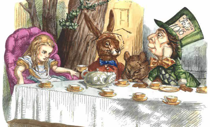 Lekutställning: Alice i Underlandet Illustrationer: John Tenniel, färglagda av Olle Ekström Vår lekutställning Alice i Underlandet, baserad på Lewis Carrolls böcker, fortsätter till och med 13