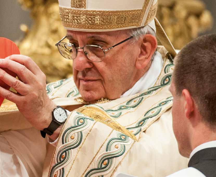 VÄSENTLIGA HÄNDELSER 2017 Dagen efter konsistoriet firade kardinal Arborelius och de fyra andra nyblivna kardinalerna mässa tillsammans med påve Franciskus på Petersplatsen.