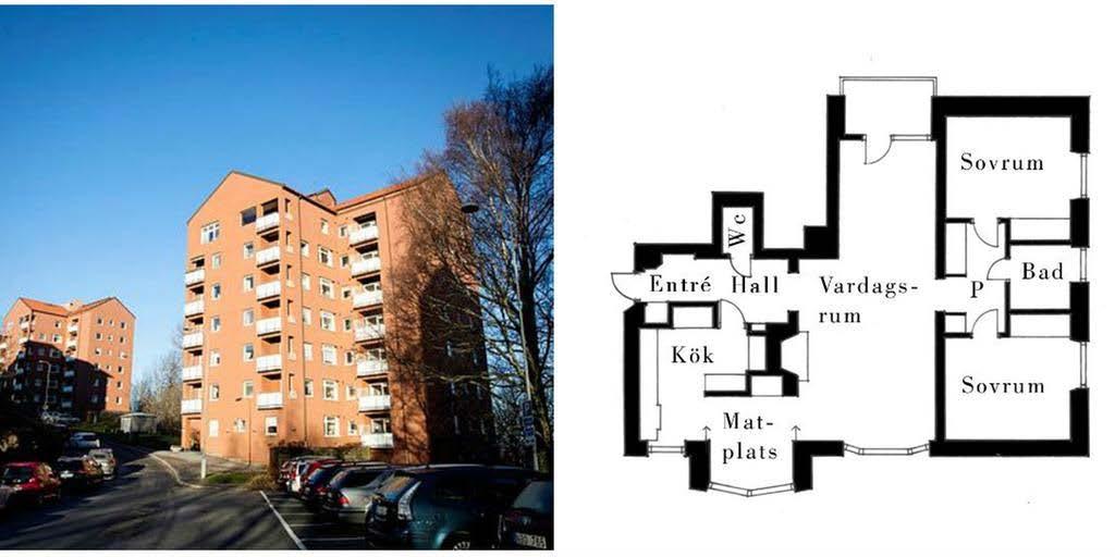 Raketgatan.. Bild: Jonas Lindstedt + 1940-talet utgjorde ett kvalitetslyft för bostadsbyggandet i Sverige.