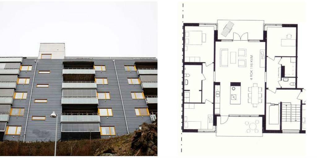 Mors Backe.. Bild: Jonas Lindstedt + Arkitektkontoret KUB fick det prestigefyllda Bostadspriset 2005 för sitt bostadshus på Godhemsberget, Mors Backe, i hjärtat av Majorna.