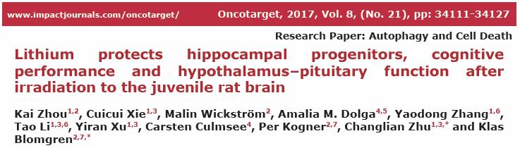 Ökad neurogenes och minne Bevarad hypofysfunktion Skyddar