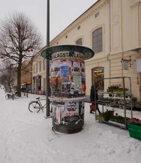 Att tänka på: Affischering är endast tillåten på anvisad plats. Örebro kommun tillhandahåller pelare för lös affischering på allmän plats.