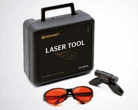 40 Verktyg 41 Aggregatremsverktyg LASER TOOL TOOL BOX OAP Laserverktyget kan enkelt kontrollera att alla remhjulen i