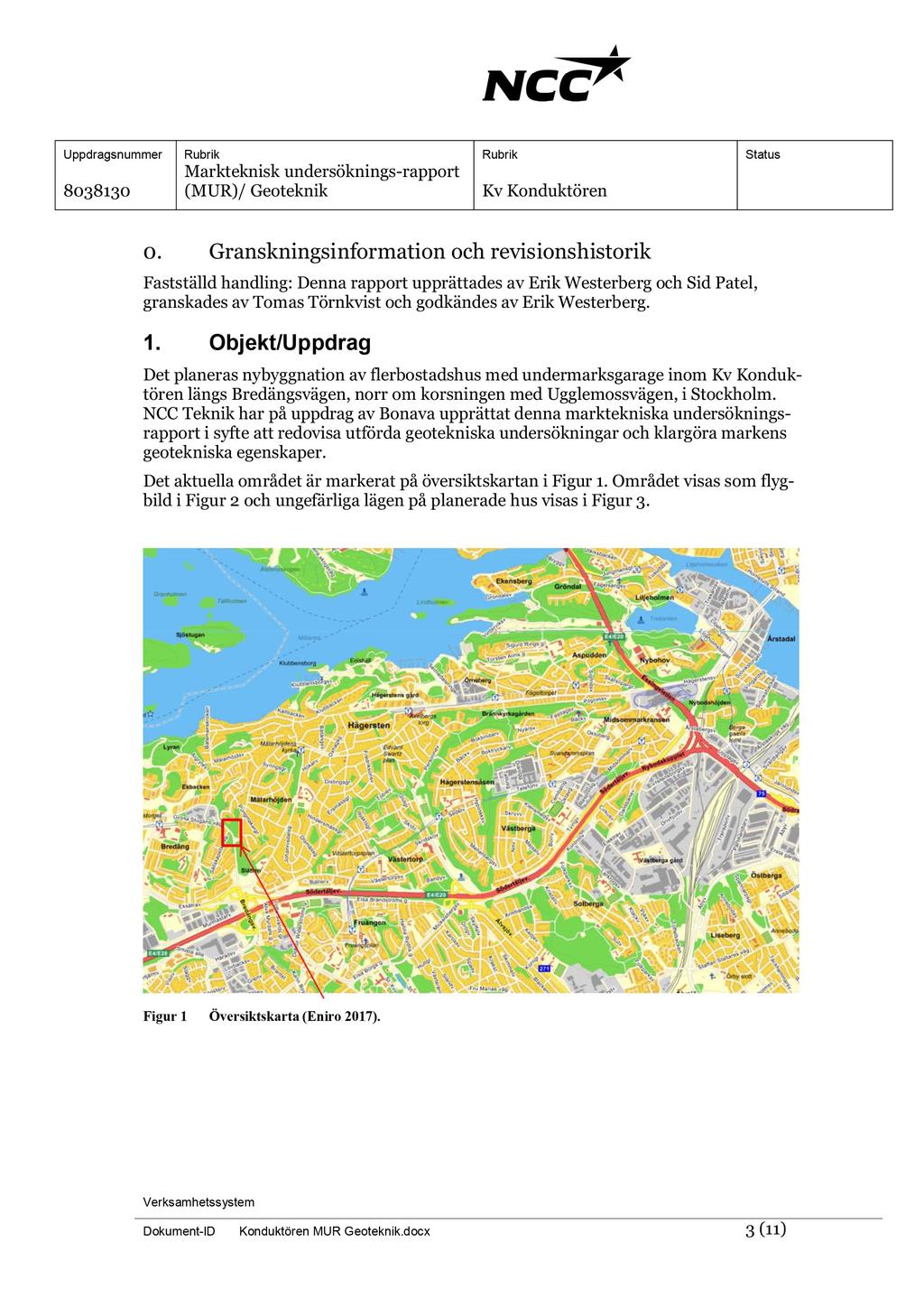 Markteknisk undersöknings - rapport 0.