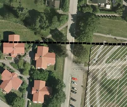 sänka ner körbanan längs Sågtorpsvägen.