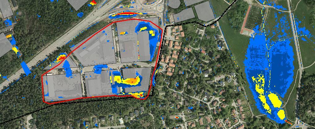 3.3.10 Fogdevägen Fokusområdet Fogdevägen ligger i de östra delarna av Täby stadskärna söder om väg E18, se Figur 26.