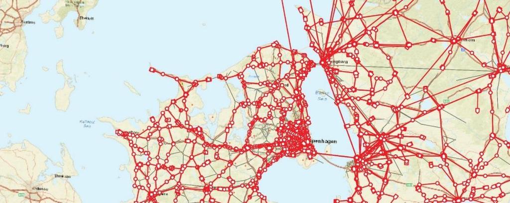 Till skillnad från järnvägsbasen finns för bussbasen inget utbyggt alternativ för Danmark i befintlig modell.