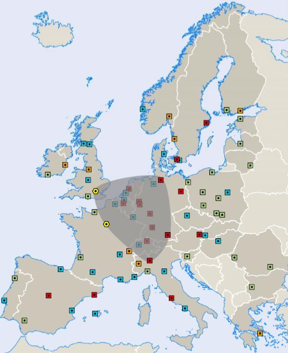 EUROPA Inom den så kallade Pentagonen (London-Hamburg-