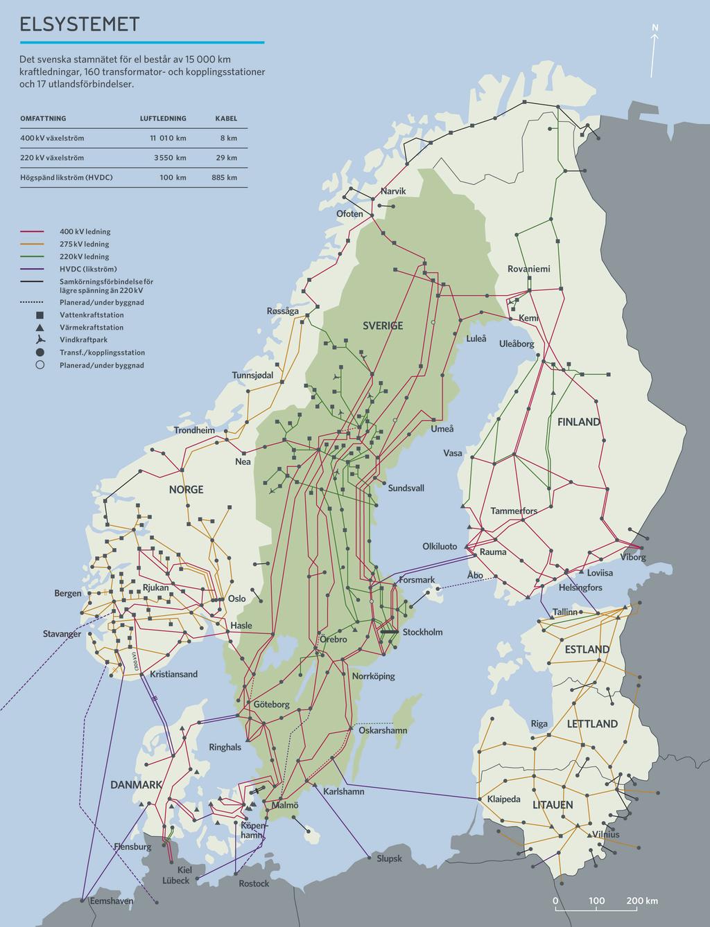 Det är även fördelaktigt ur reparationshänseende med kortare avbrottstider. Luftledning är därför huvudalternativet vid om- eller tillbyggnader i stamnätet. 4.1.