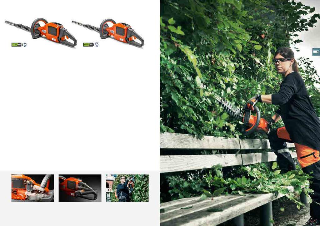 18 BATTERIER HUSQVARNA 536LiHD60X Smidig, lätt och effektiv batteridriven häcksax. HUSQVARNA 536LiHD70X Kraftfull, batteridriven maskin med extra räckvidd.