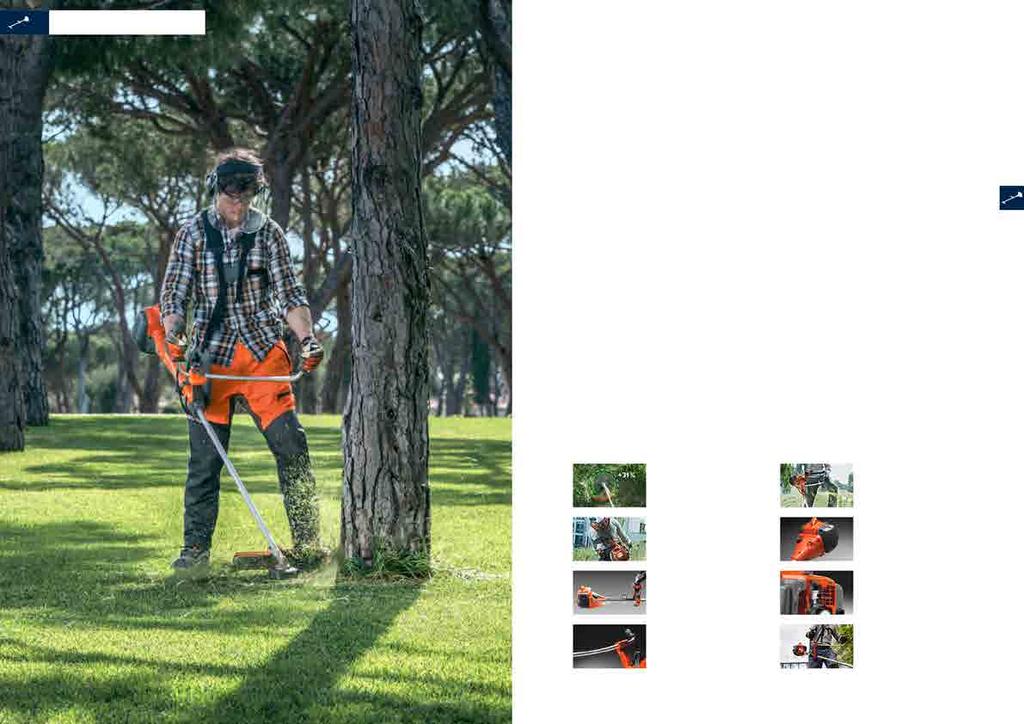 GRÄSRÖJARE OCH TRIMMERS GRÄSRÖJARE OCH TRIMMERS 29 TUFFT JOBB LITEN PÅFRESTNING Husqvarnas gräsröjare och trimmers är byggda för att klara mycket krävande arbetsuppgifter.