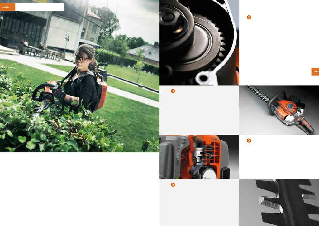 HÄCKSAXAR HÄCKSAXAR 57 Robust utformade växlar för långvarig drift. Våra maskiner är byggda för många års problemfritt arbete.