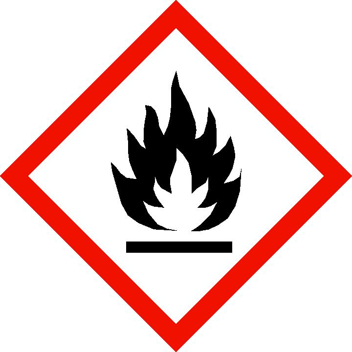 Industri Etanol 99% (denaturerad med MIBK och MEK) Sida 2 av 8 Sammansättning på etiketten Etanol: 99 %, Metylisobutylketon: 3 %, Metyletylketon: 2 % Signalord Fara Faroangivelser H225 Mycket