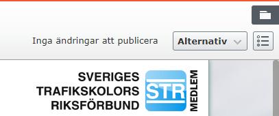 5.2 LADDA UPP BILD PÅ HEMSIDAN För att lägga in länken på sin hemsida så måste behöver man först logga in på str.se och där klicka på Redigera hemsida.