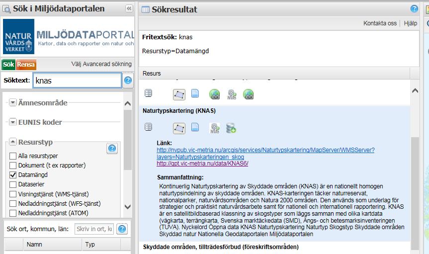Miljödataportalen http://miljodataportalen.naturvardsverket.se http://oppnageodata.