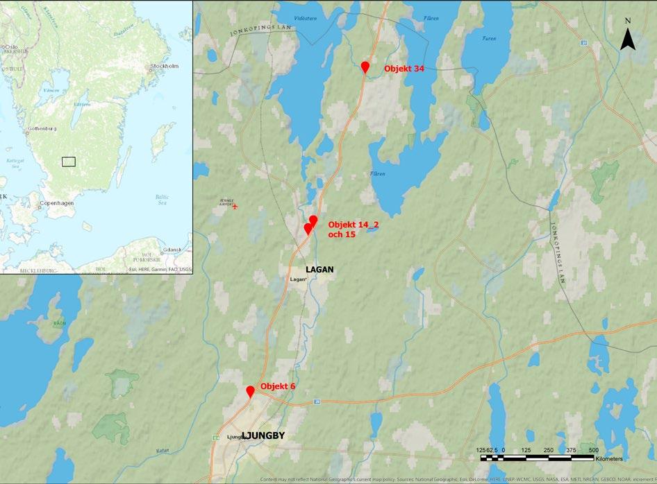 Inledning Under förundersökningarna av ett flertal platser längs E4, både söder och norr om Ljungby i Kronobergs län har mycket intressant ny arkeologisk information kommit i dagen.