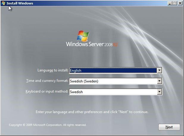 OS installation