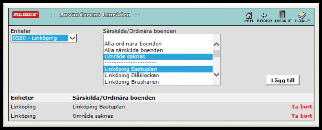 16(2 3.4 Avsluta användare När en användare slutar, ingår det i Meddixadministratörens uppgift att ta bort användarens behörighet på den egna enheten.