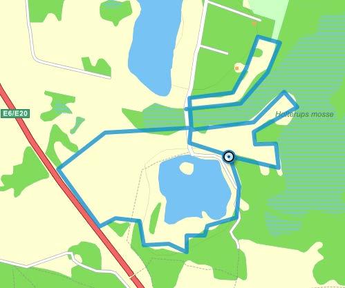 25 Området runt fågelsjön i Järavallens naturreservat. De två områdena med markering Ö, nordost om Fågelsjön samt ängsmarkerna som omger badsjöarna X 6191294, Y 1321173 (ungefärlig mittpunkt omr.