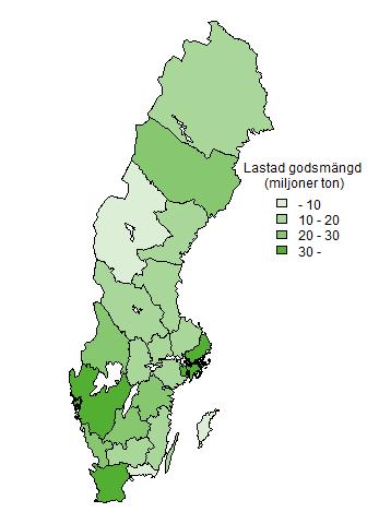 Yrkesmässig trafik dominerar Inrikestrafiken delas upp i två kategorier; yrkesmässig trafik och firmabilstrafik.