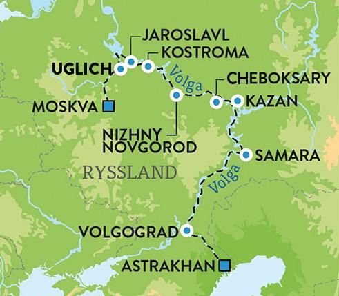 DAG 3 MOSKVA Efter frukost finns det tid att koppla av ombord. Du har även möjlighet att följa med på en utflykt till Tretyakovska galleriet (mot tillägg).