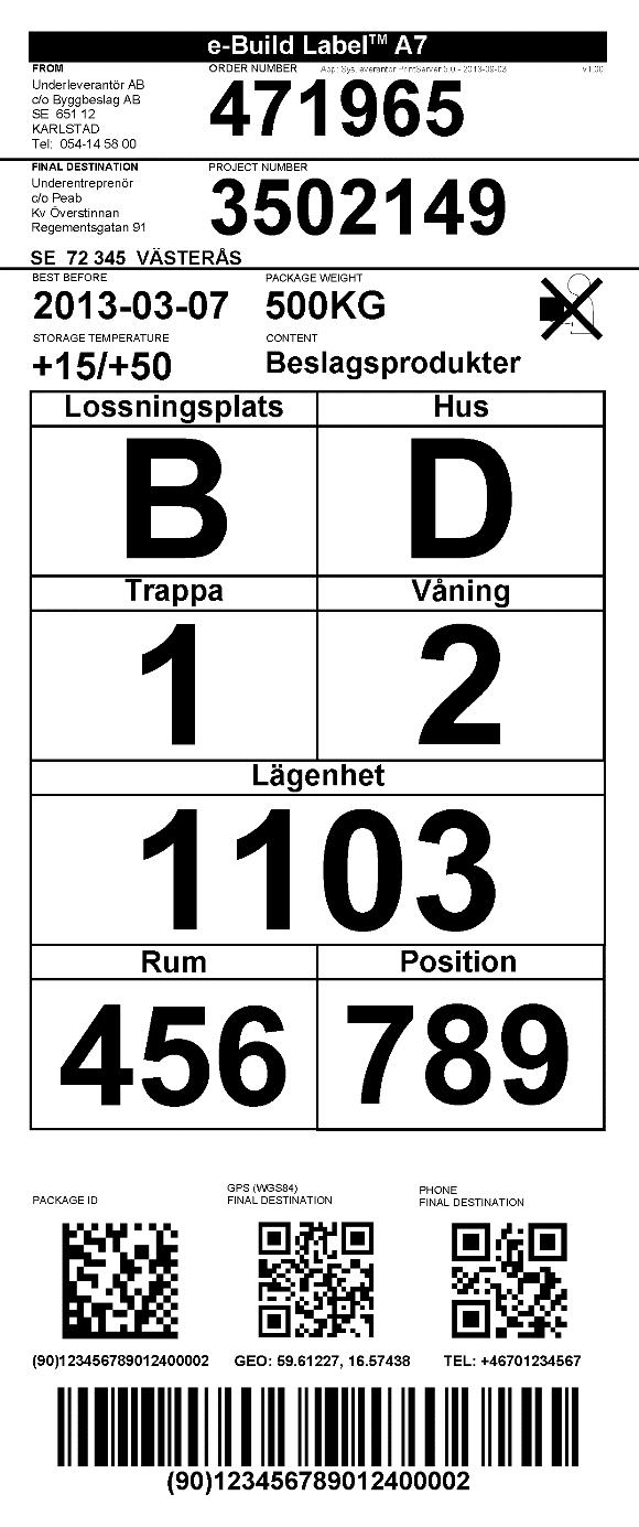 QQA1123 Väggsystem, typ 10 Yttervägg, nr 02