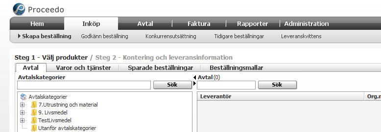 Nu visas en lista på dina tidigare beställningar, se nedan.