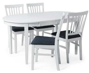 189 ) bord + 6 stolar TAG 4 BETALA FÖR 3 Kontinentalsäng Miami i tyg Muna ljusgrå inkl.