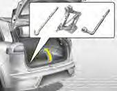 Bogsering / Reservhjul, domkraft och verktyg / Däckreparationssats Bogsering [8] När bilen i en nödsituation måste