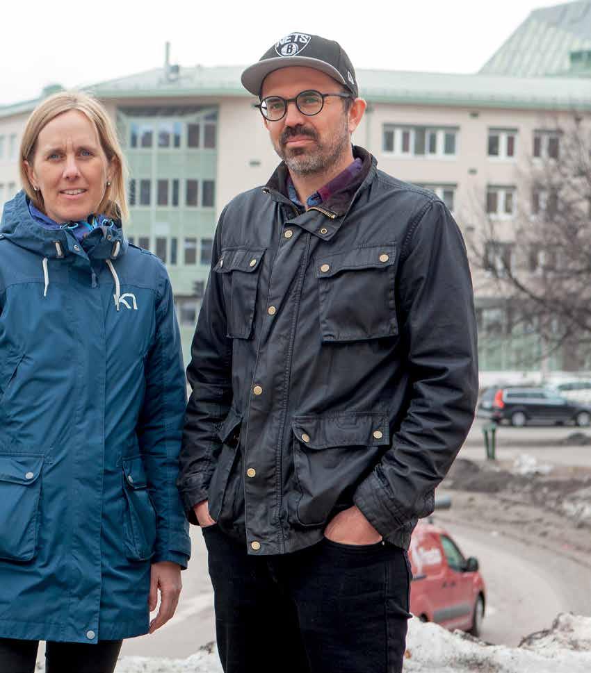 Stina Feil, Sundsvalls kommun, och Oskar Lundblad, Trafikverket, ansvarar för att koordinera trafiken vid alla stora byggprojekt i stan.