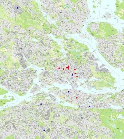 Den ena är utrustning baserad på 3D teknik, för räkning av fotgängare på sju platser i staden (se figur 15).