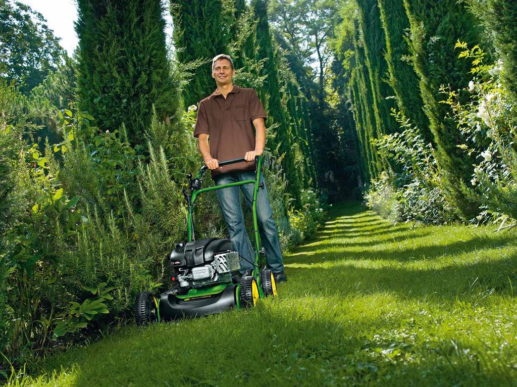 Gågräsklippare Standard Series 9 Mulchingklippare Förkorta klipptiden Tänk dig att kunna kapa den tid det tar att sköta din trädgård med så mycket som en tredjedel.