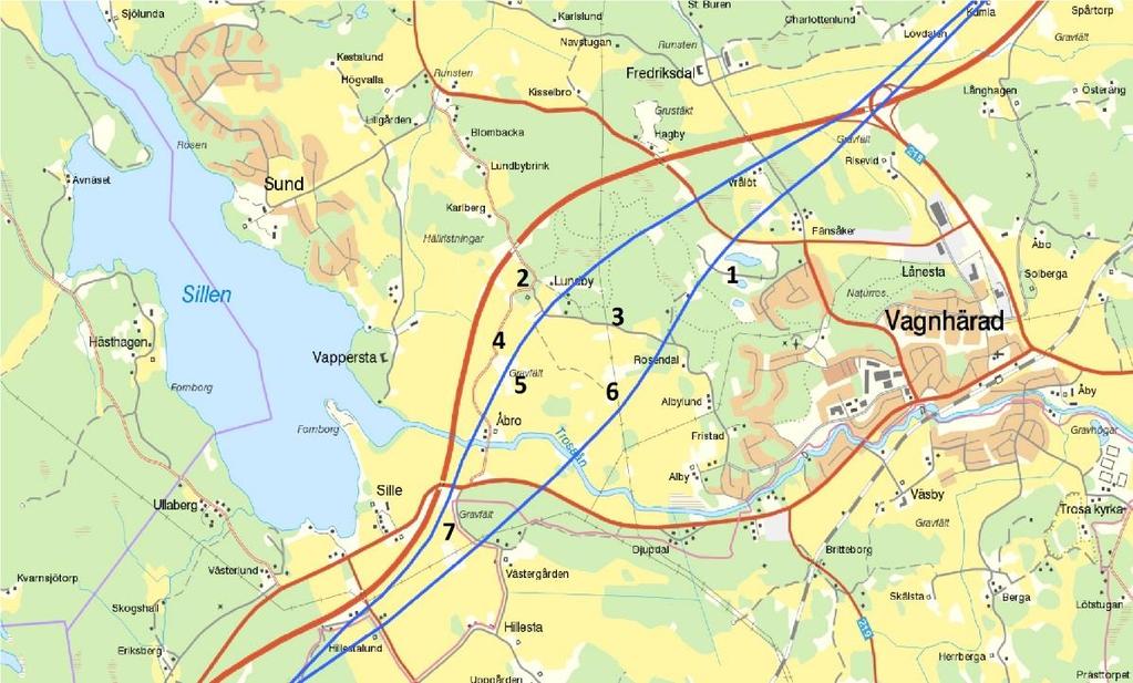 D 46 Trosaåns dalgång Trosaån är ett av de riksintressen som analyserats mer ingående som svar på Miljö-och energidepartementets kompletteringsbegäran (2017-04-24).