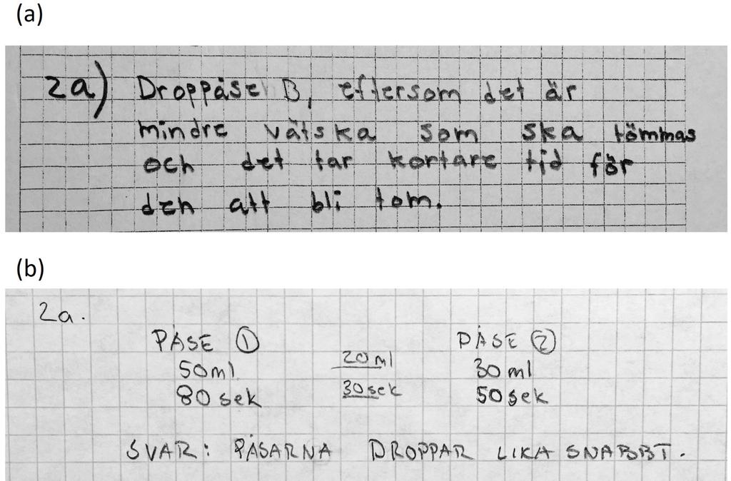 forskning om undervisning och lärande 2018: 2 vol. 6 51 kategori 2, verkar några jämförelser mellan storheterna inte förekomma, se figur 3. Figur 3.