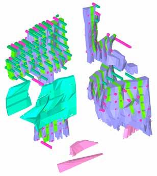 VERKSAMHET Gruvor Gruvbrytning är en långsiktig verksamhet. Denna 3D-bild visar en möjlig plan för utvinning av fyndigheten Kvarnberget i Garpenbergområdet år 2025.